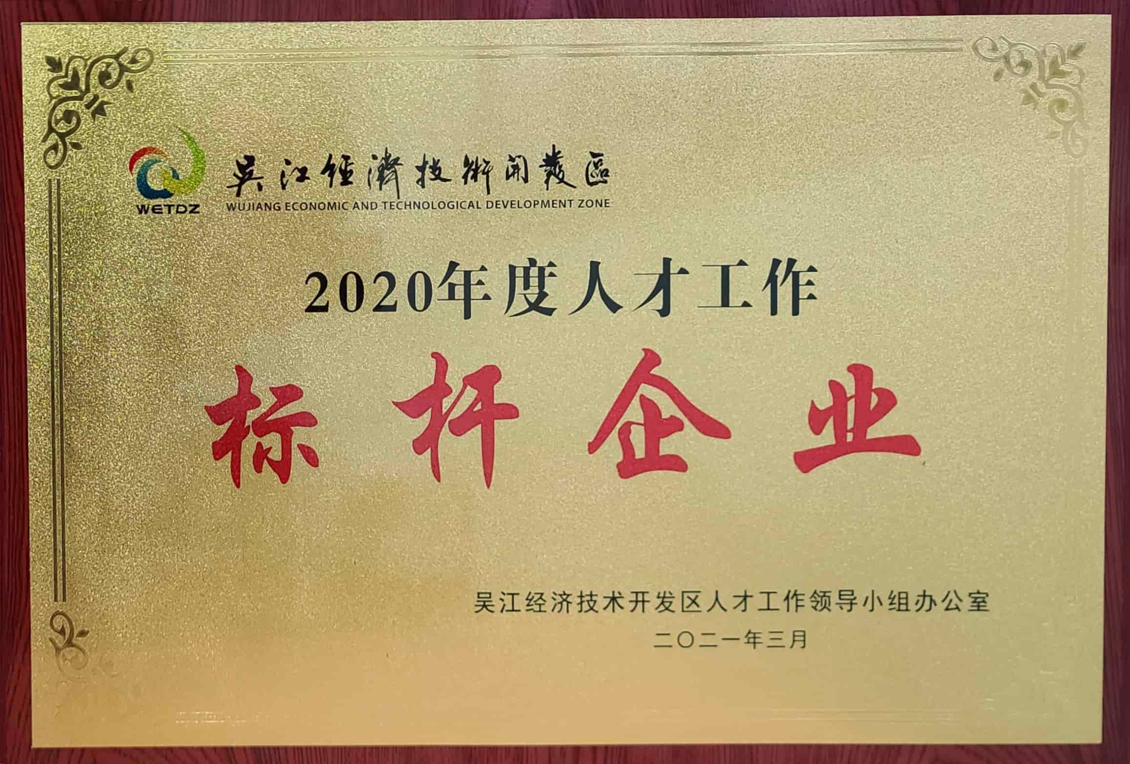 普元電力喜獲吳江開發區“人才工作標桿企業”稱號